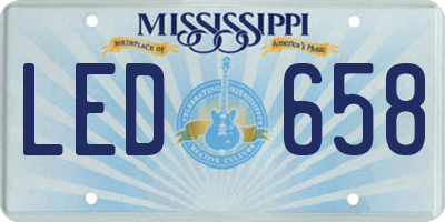 MS license plate LED658