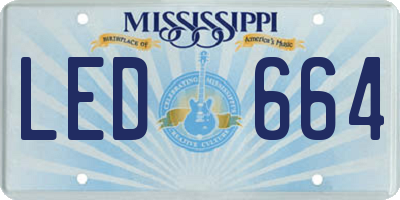 MS license plate LED664