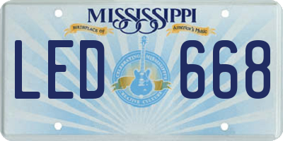 MS license plate LED668