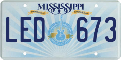 MS license plate LED673