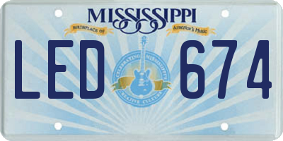MS license plate LED674