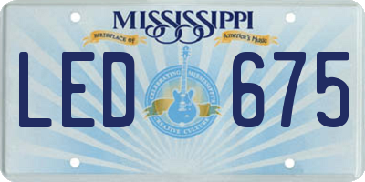 MS license plate LED675