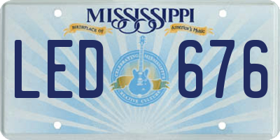 MS license plate LED676