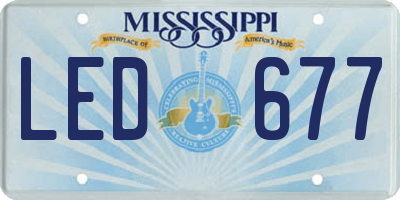 MS license plate LED677