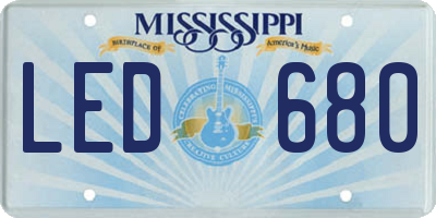 MS license plate LED680