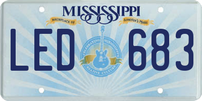 MS license plate LED683