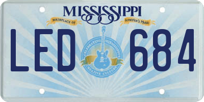 MS license plate LED684