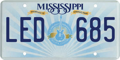 MS license plate LED685