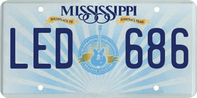 MS license plate LED686