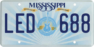 MS license plate LED688