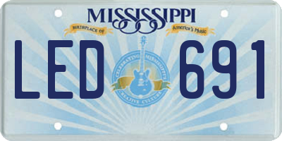 MS license plate LED691