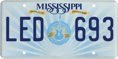 MS license plate LED693