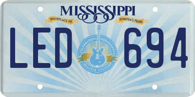 MS license plate LED694