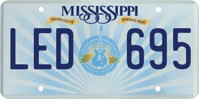 MS license plate LED695