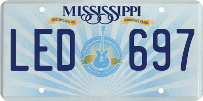 MS license plate LED697