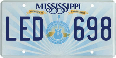 MS license plate LED698