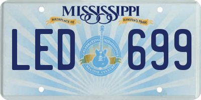 MS license plate LED699