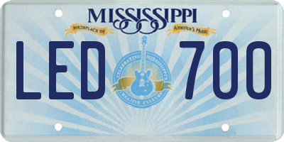 MS license plate LED700