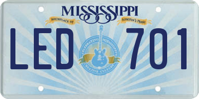 MS license plate LED701