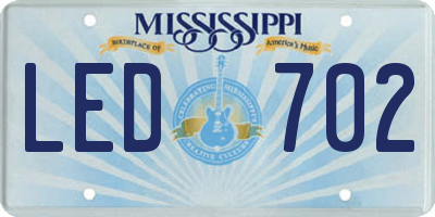 MS license plate LED702