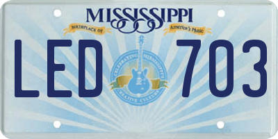 MS license plate LED703
