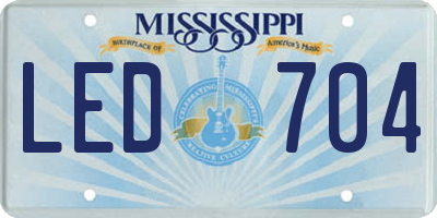 MS license plate LED704