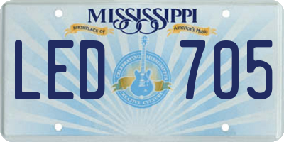 MS license plate LED705