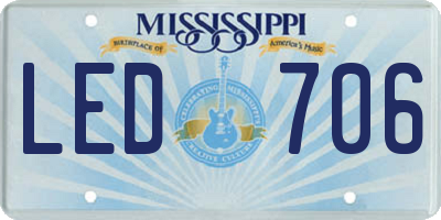 MS license plate LED706