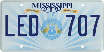 MS license plate LED707
