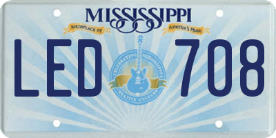 MS license plate LED708
