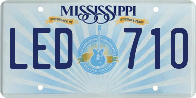 MS license plate LED710