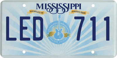 MS license plate LED711