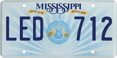 MS license plate LED712