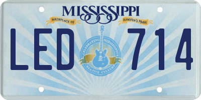 MS license plate LED714