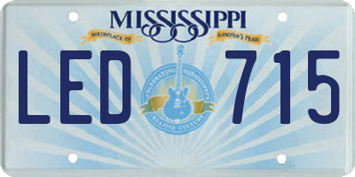 MS license plate LED715