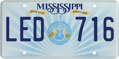 MS license plate LED716