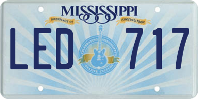 MS license plate LED717