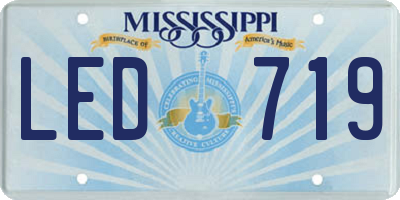 MS license plate LED719
