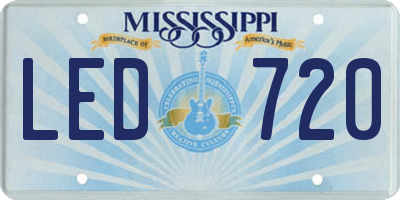 MS license plate LED720