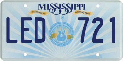 MS license plate LED721