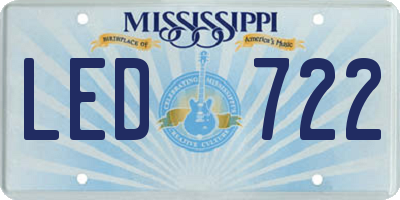 MS license plate LED722