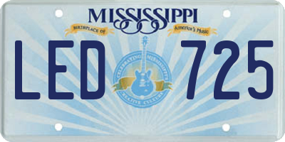 MS license plate LED725