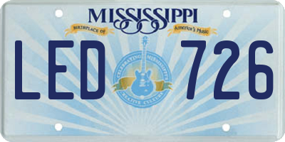 MS license plate LED726