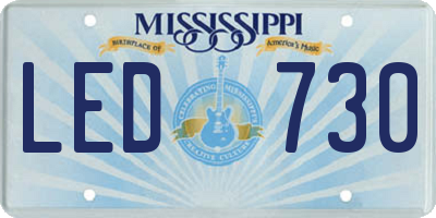 MS license plate LED730