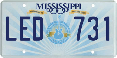MS license plate LED731