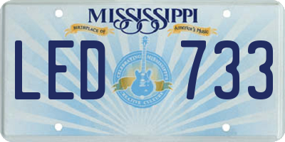 MS license plate LED733