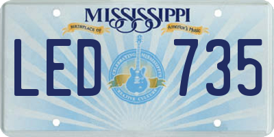 MS license plate LED735