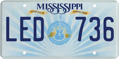 MS license plate LED736