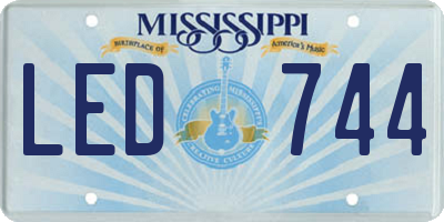 MS license plate LED744
