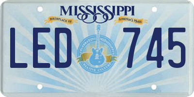 MS license plate LED745